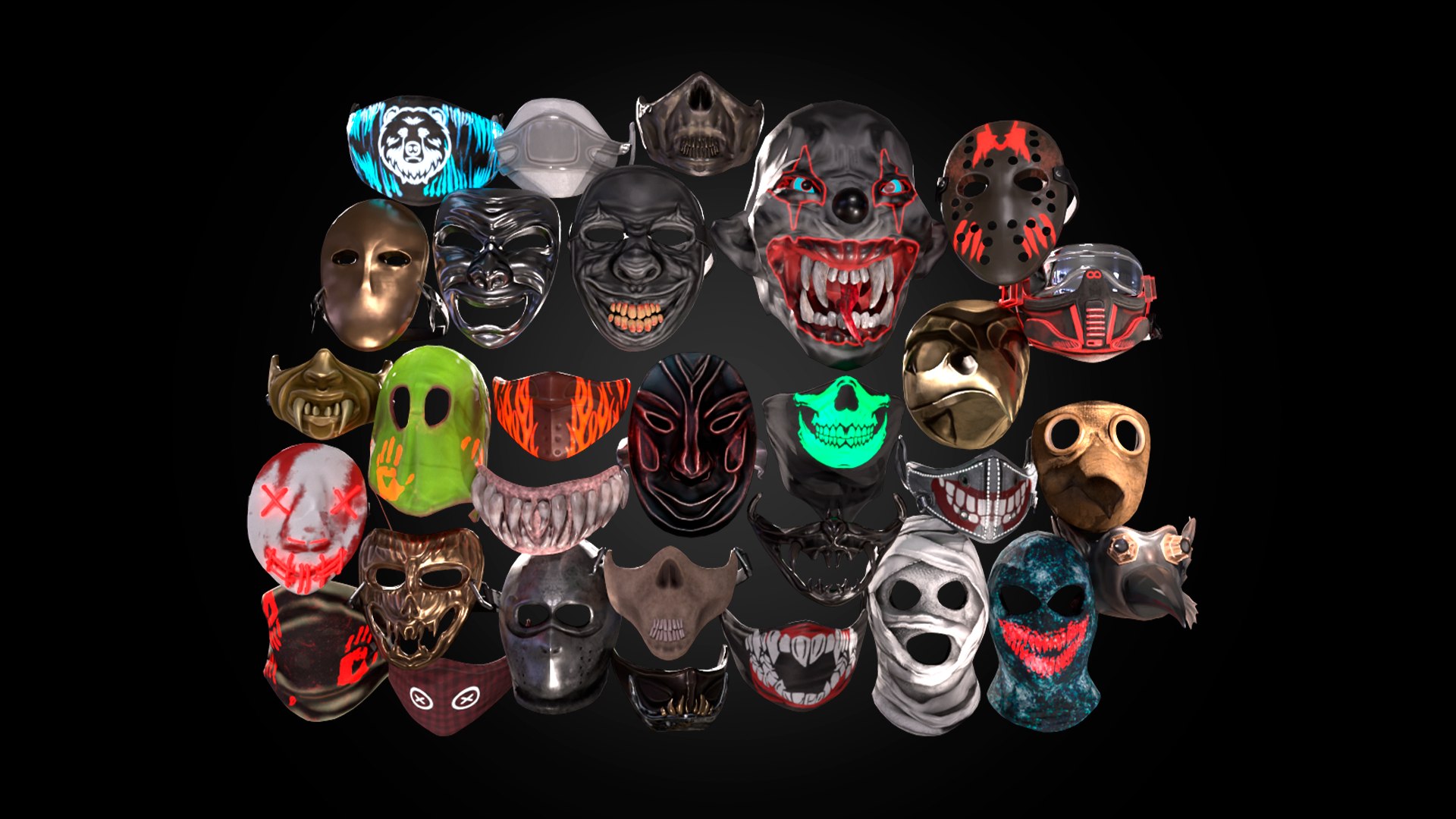 3D Masks Pack Medium https://p.turbosquid.com/ts-thumb/xo/CGprEf/DH/preview_003/png/1745143990/1920x1080/fit_q87/88dc14c2389b2654166519d6c46b9bebab2791f3/preview_003.jpg
