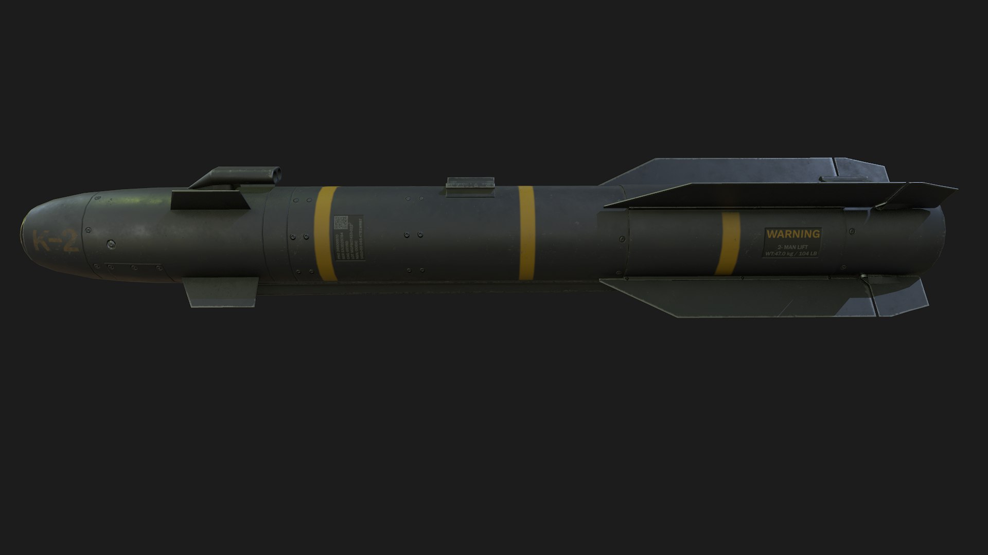 AGM-114 Hellfire 3D Model - TurboSquid 2382052