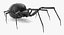 3D black widow spider rigged