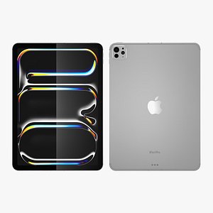 Apple iPad Pro 11 2024 Silver 3D