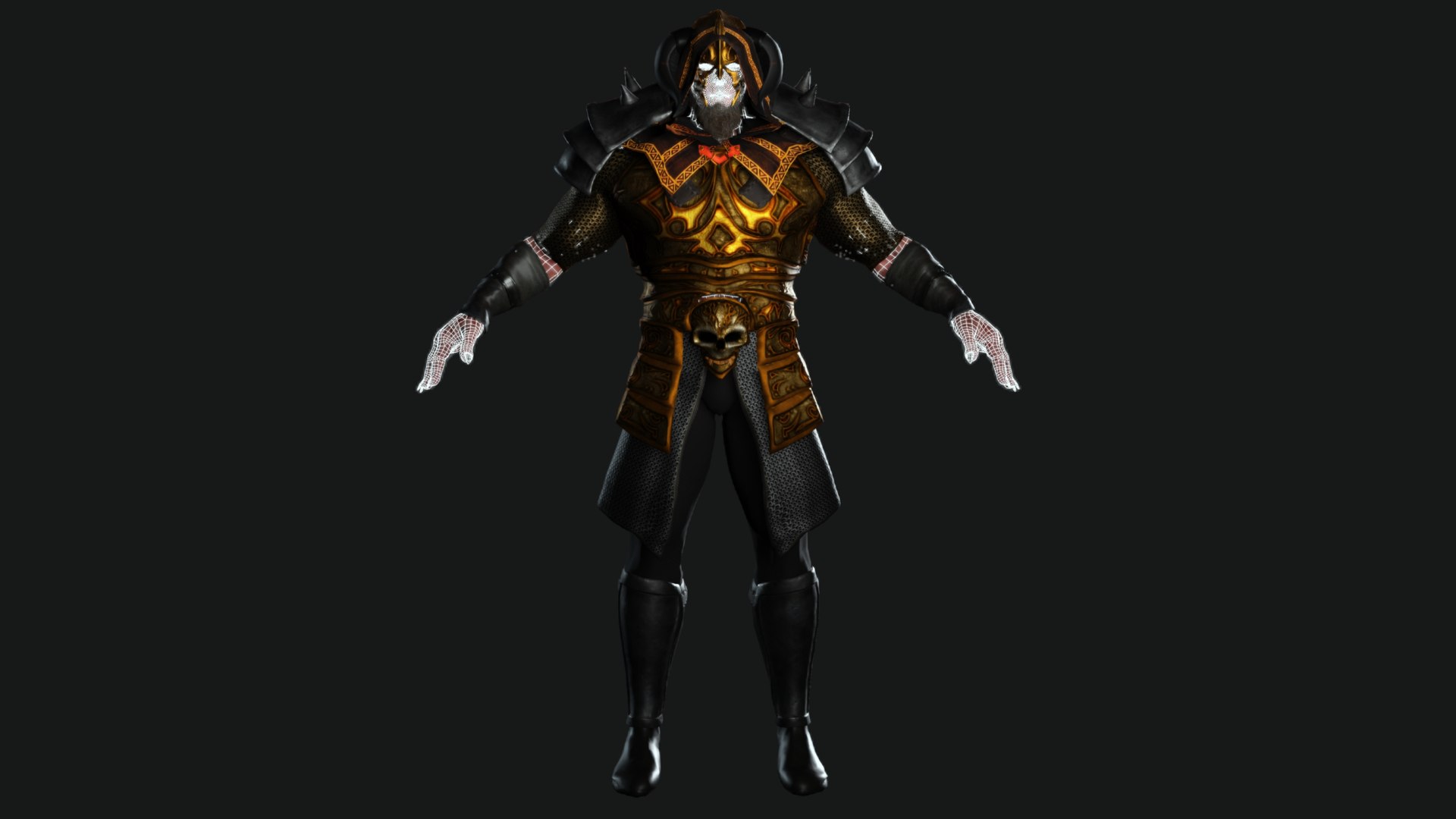 3D AAA 3D GAME READY FANTASY MALE CHARACTER - MONSTER WARRIOR 01 ...