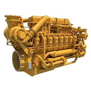 2017 Heavy Duty Engine 3D Model
