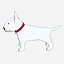 bull terrier toon rende
