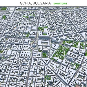 Sofia Downtown Bulgaria 3D model