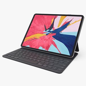 Apple iPad Pro 2019 with Smart Keyboard Rigged