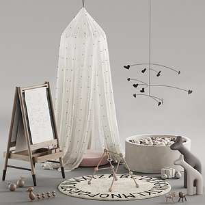 396 Childrens play area 01 toys decor and furniture for kids 01 3D model