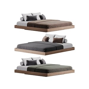 3D Espresso Platform Bed model