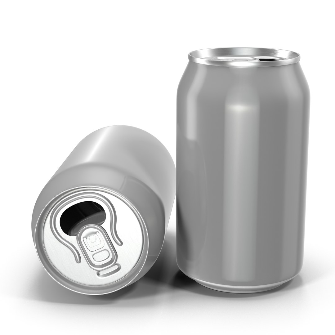 Aluminium Can Open 3D Model preview