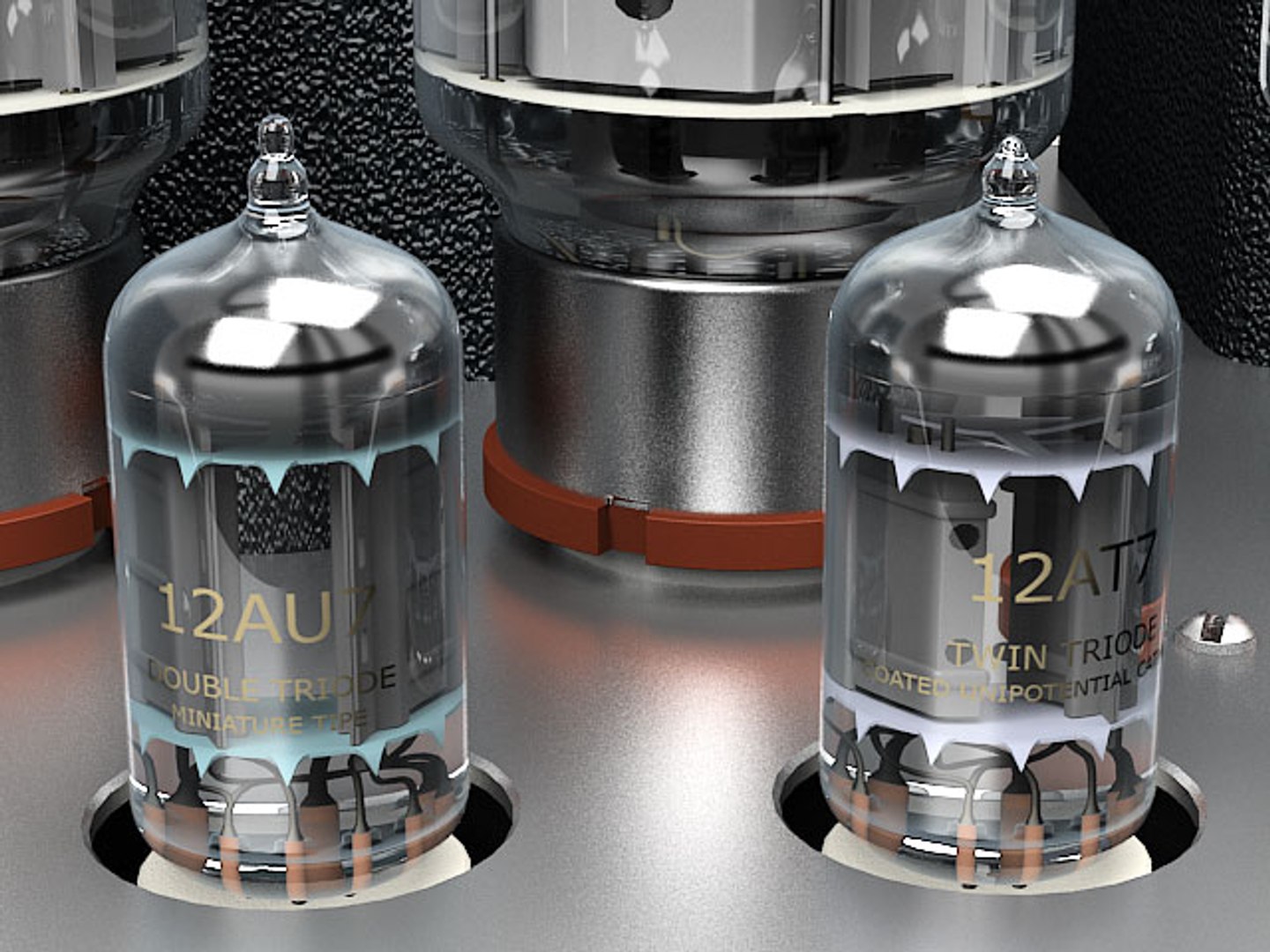 Hi-fi Tube Amplifier 3d Model