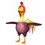 Rigged Cartoon Chicken "Rooster"