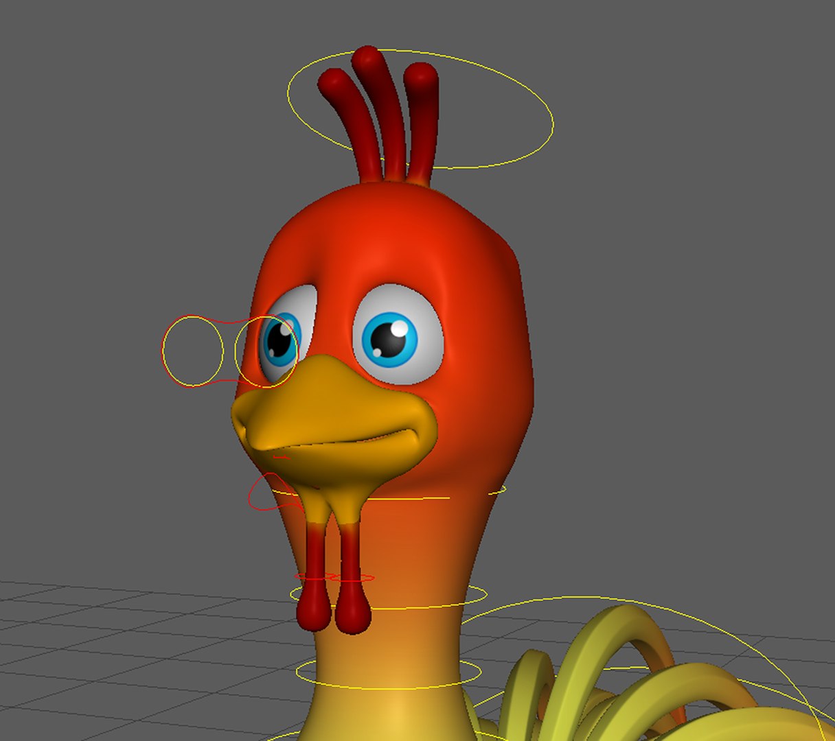 Cartoon Chicken Rigged 3D - TurboSquid 1708515