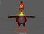 Rigged Cartoon Chicken "Rooster"