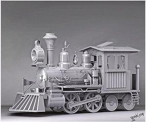 3d model classic train