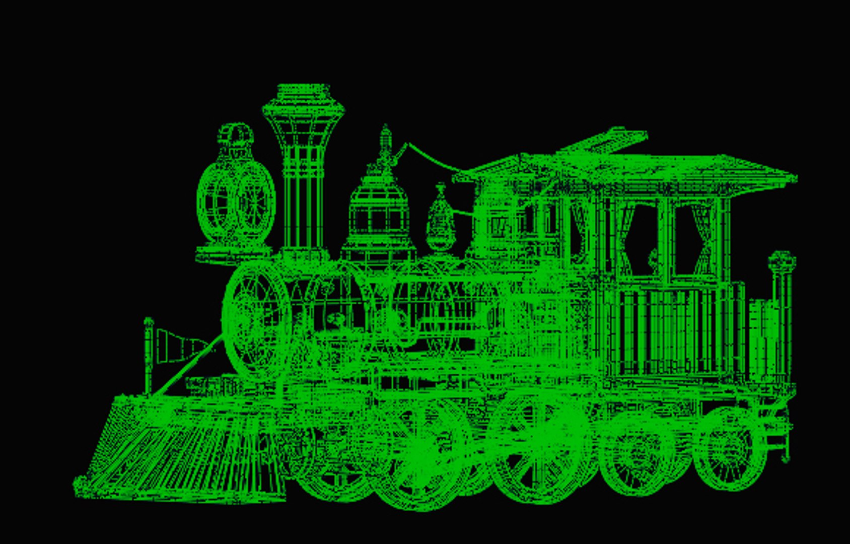 3d Model Classic Train