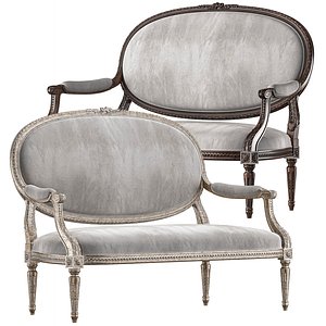 chairish louis sofa art 5694 3D model