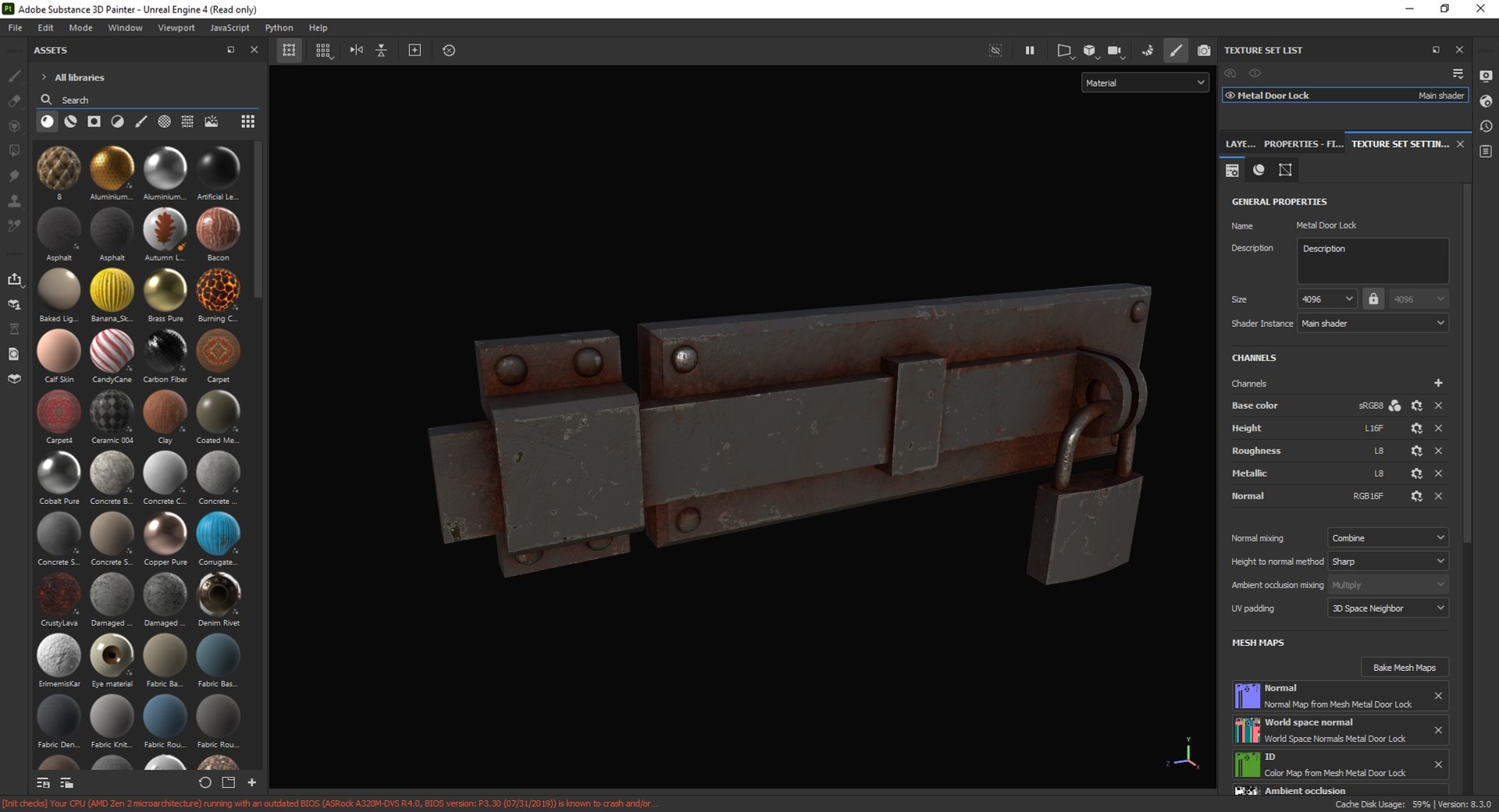 Metal Door Lock 3D Model - TurboSquid 2107441
