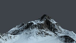 snow mountain 3D model