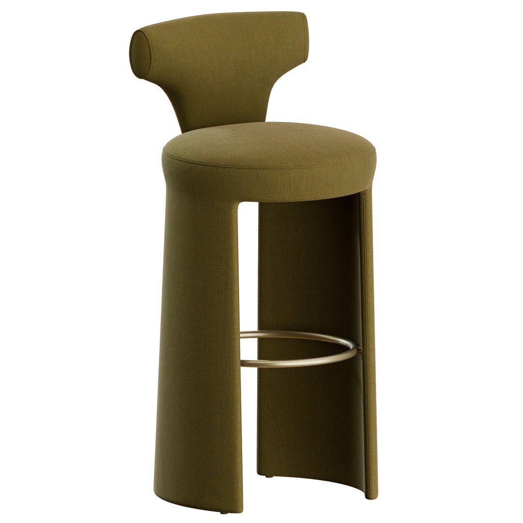 Inga Stool By Baxter Model - TurboSquid 2422504