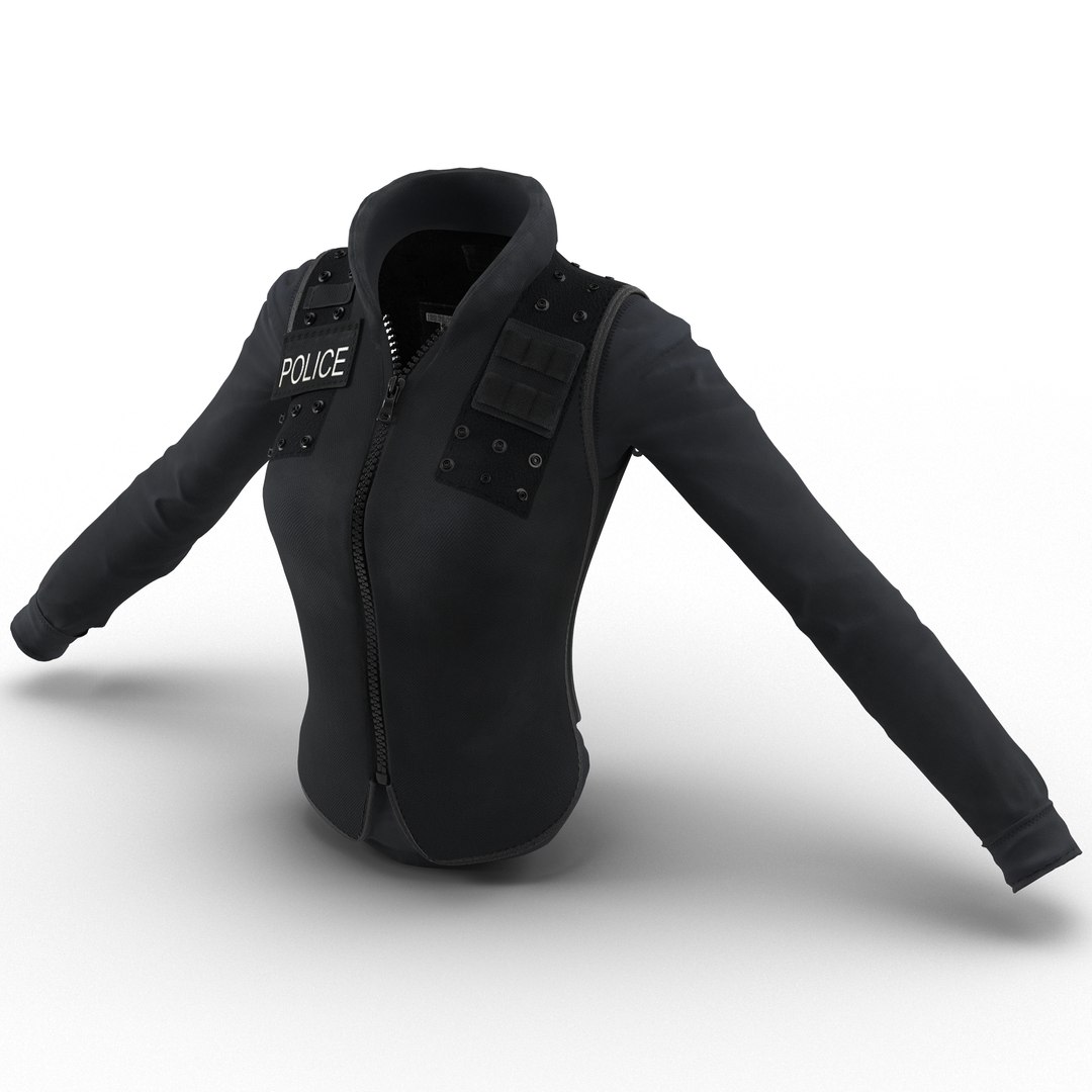 SWAT Woman Uniform 7 3D Model 3D model preview