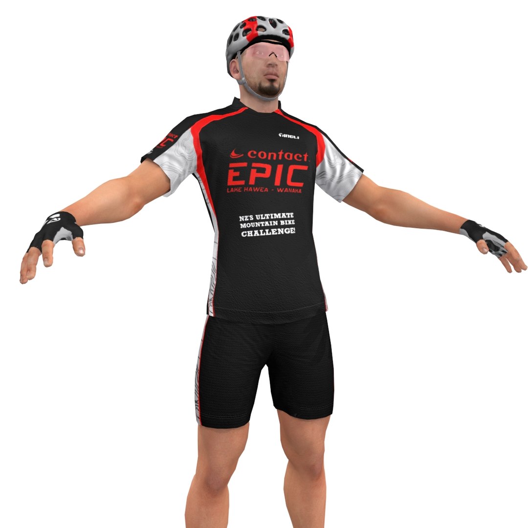max rigged bicyclist bike man
