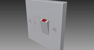 fused white switch 3d obj