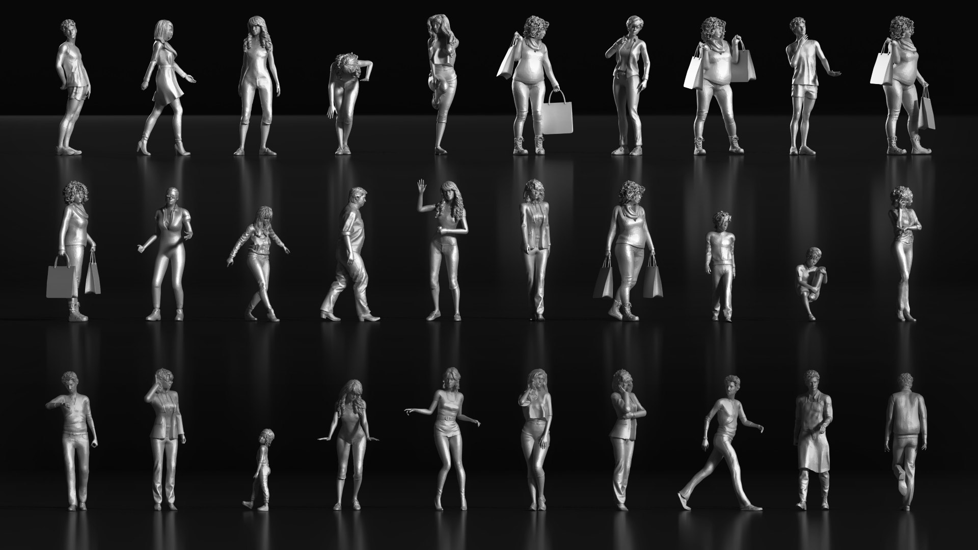3D LP People 04 Walk Model - TurboSquid 2260522