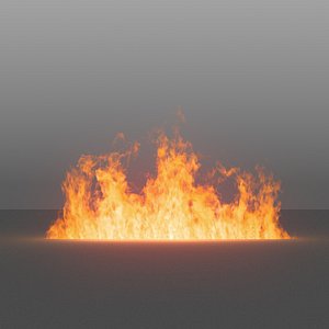 burning flames 04 vdb 3D model