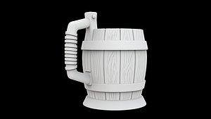 3D Viking Barrel Pint Cozy 3D Printable Cup Holder