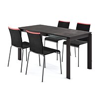 Calligaris Duca table and Web chair