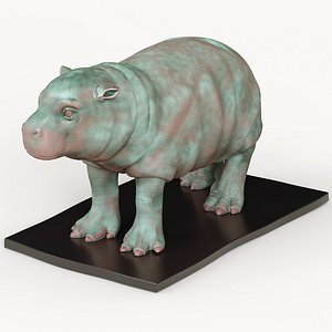 Hippo Oxidized Bronze