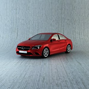 mercedes cla 3d obj