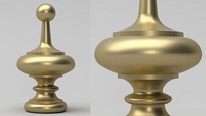 3D Elegant Finial 3D model model