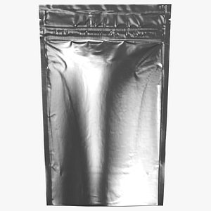 metalic stand up pouch PBR 3D