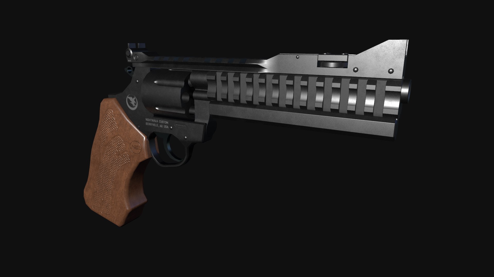 3D 357 magnum weapon model TurboSquid 1413581