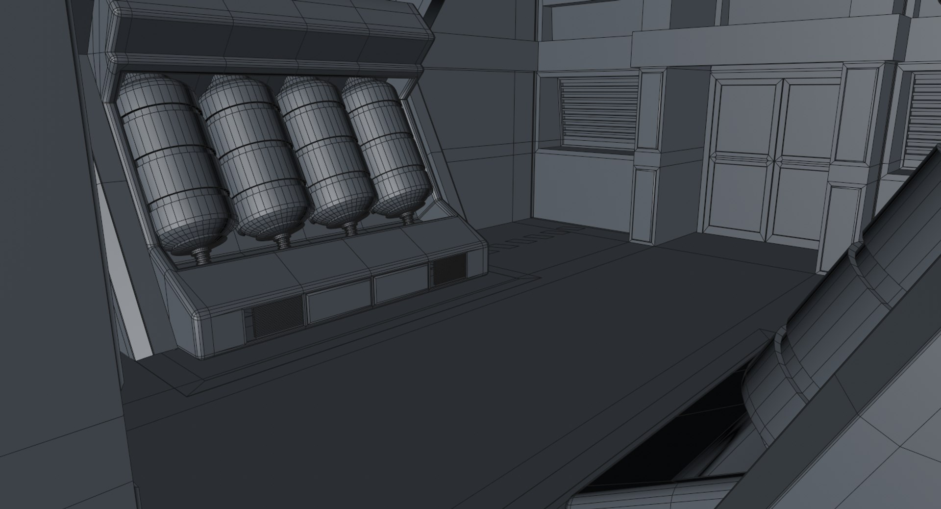 3D Sci Fi Interior Model - TurboSquid 1397566