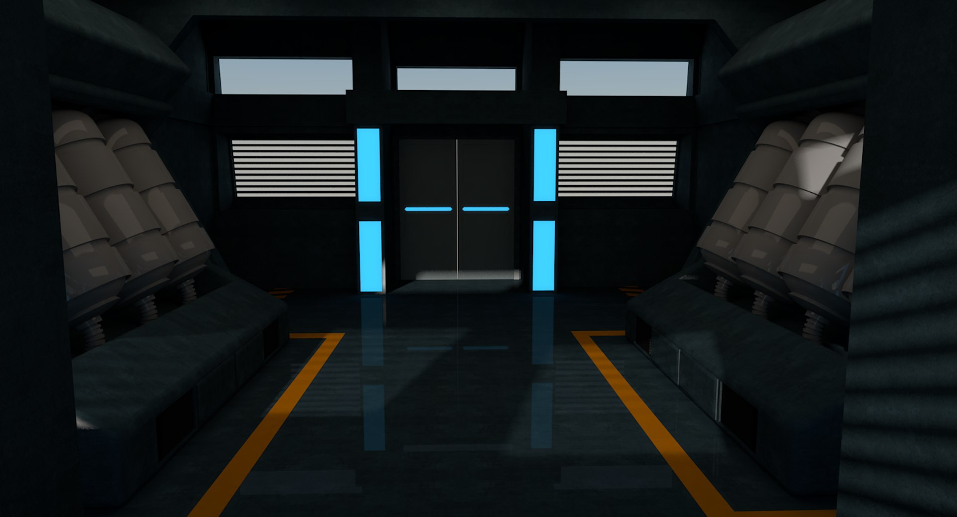 3D Sci Fi Interior Model - TurboSquid 1397566