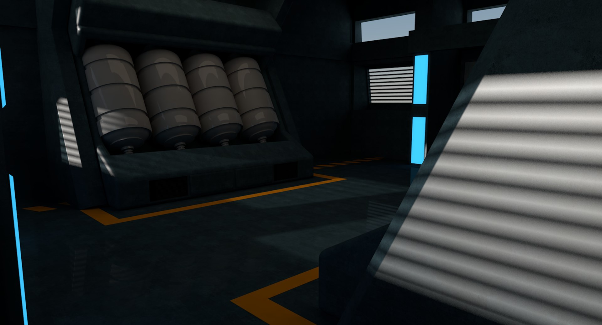 3D Sci Fi Interior Model - TurboSquid 1397566