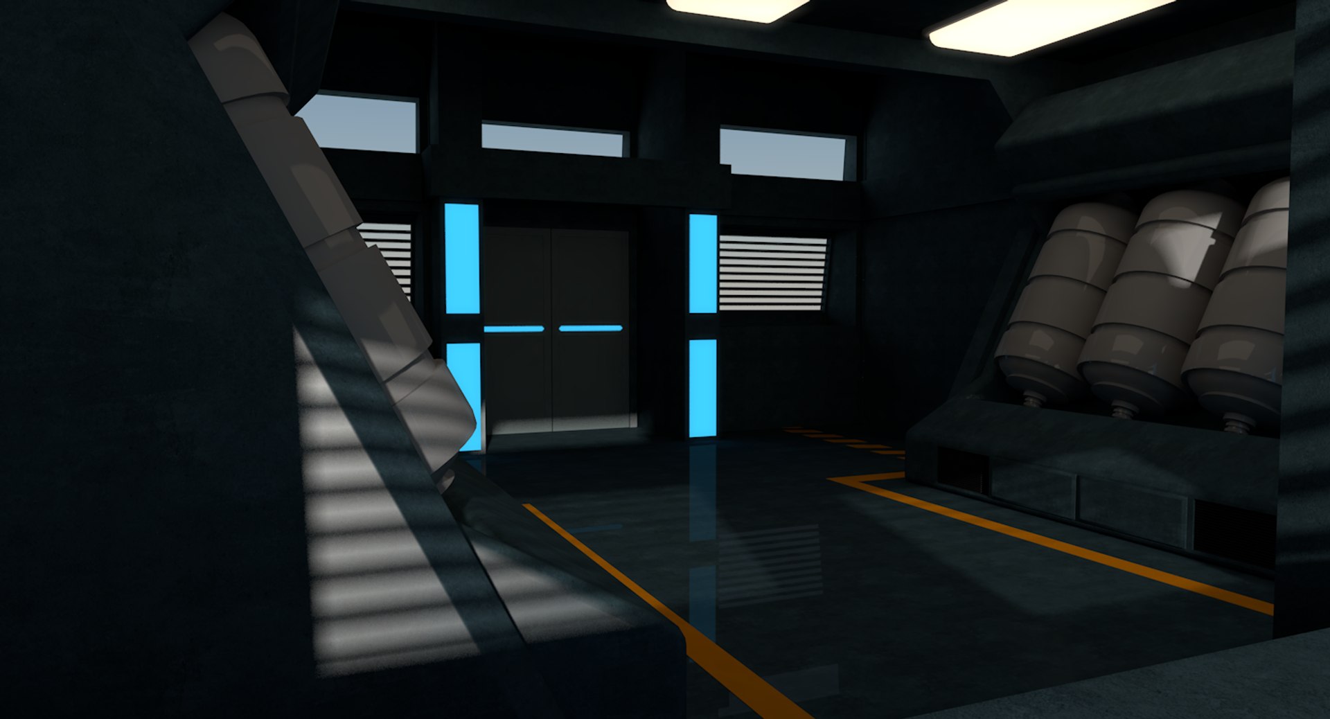 3D Sci Fi Interior Model - TurboSquid 1397566