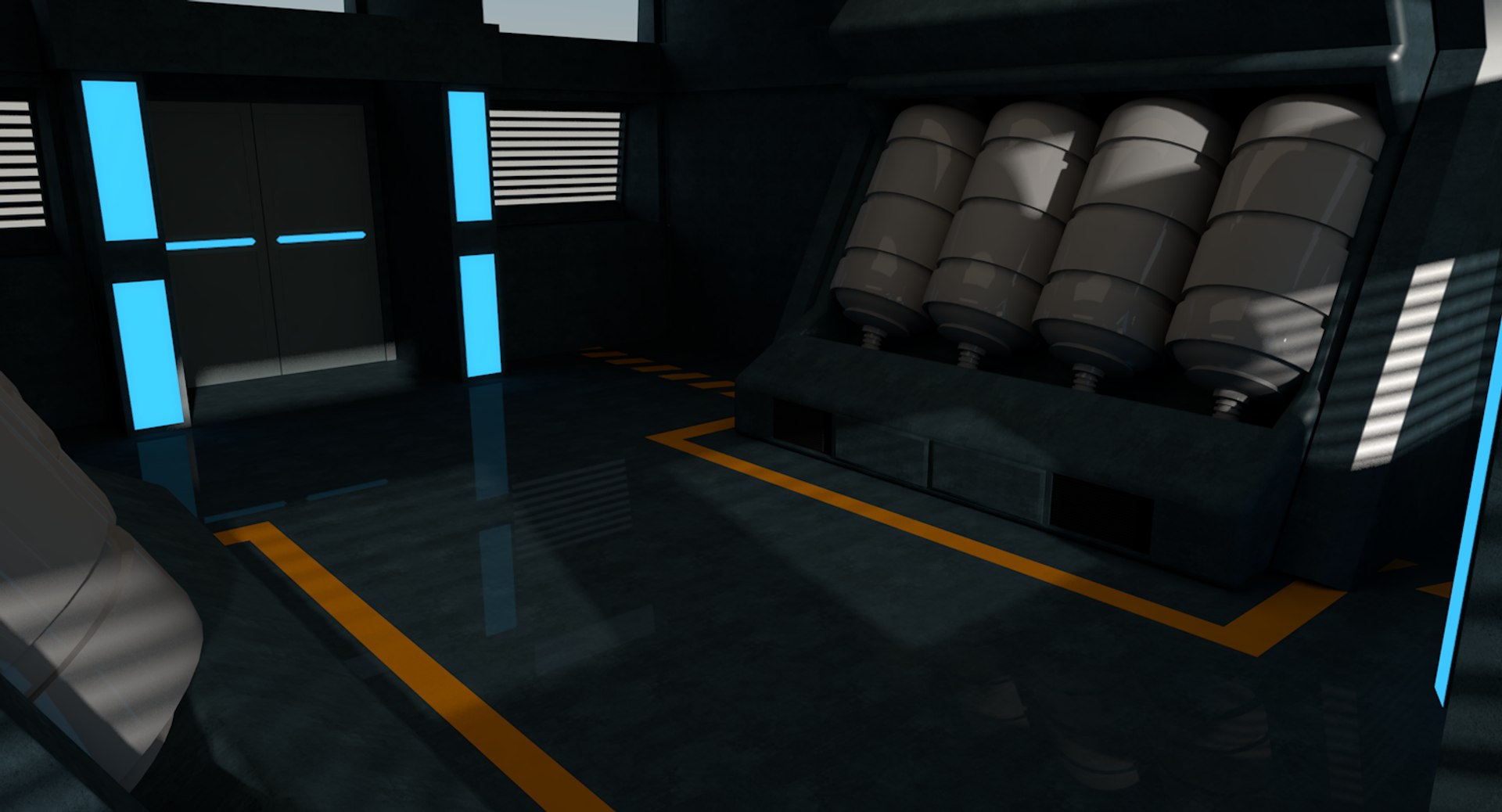 3D Sci Fi Interior Model - TurboSquid 1397566