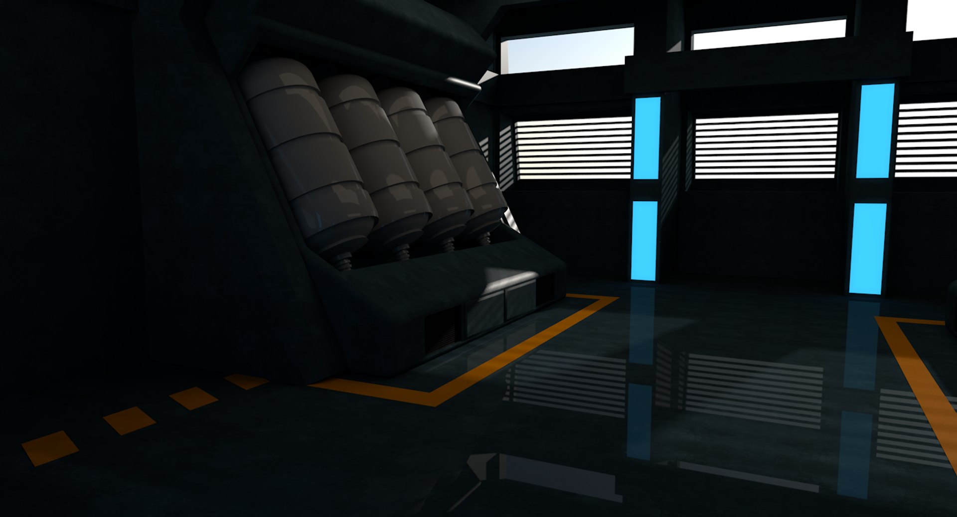 3D Sci Fi Interior Model - TurboSquid 1397566