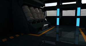 3D sci fi interior model