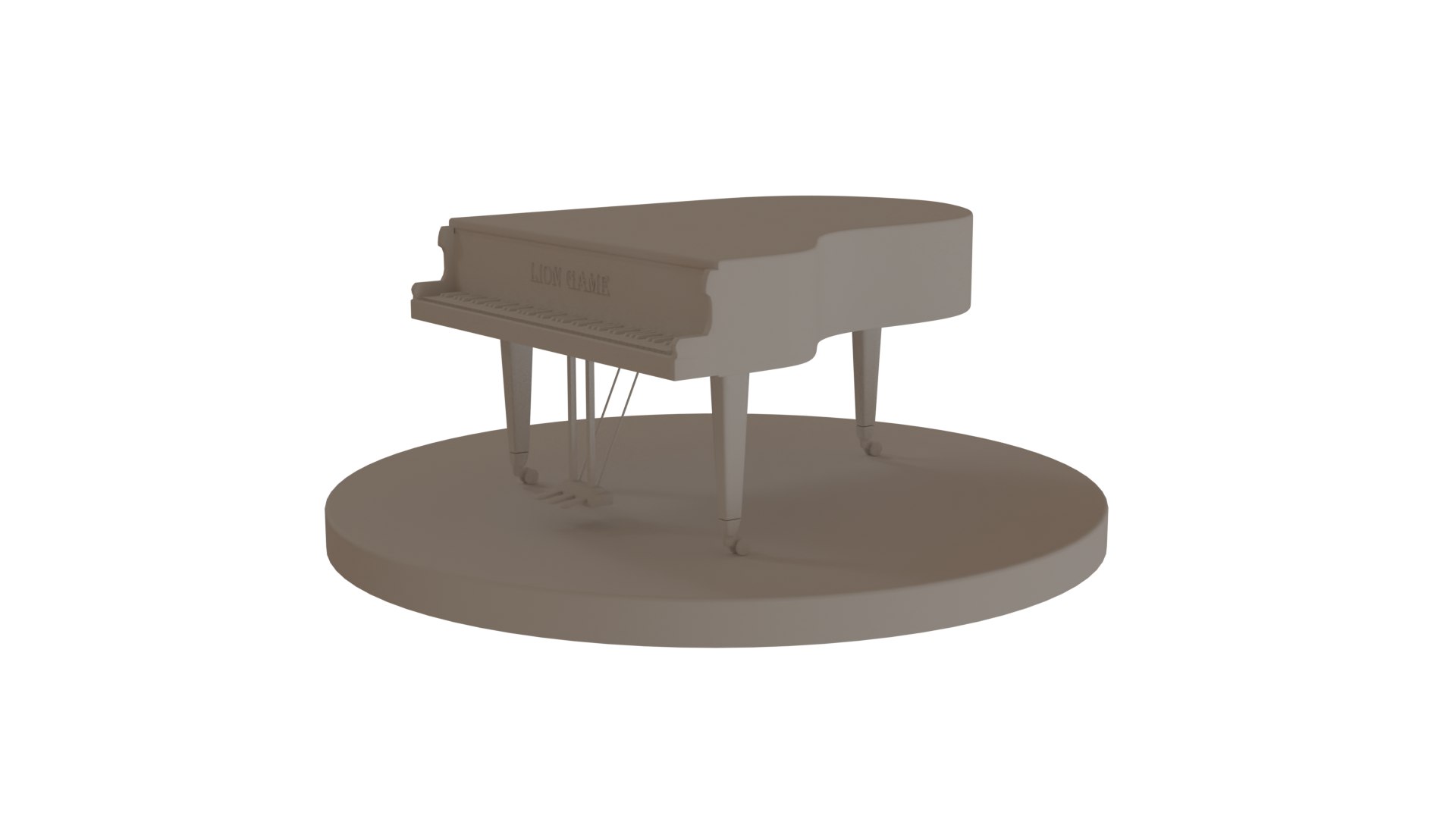 3D Piano - TurboSquid 1890792