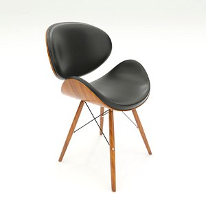 3D cassie mid-century dining chair model
