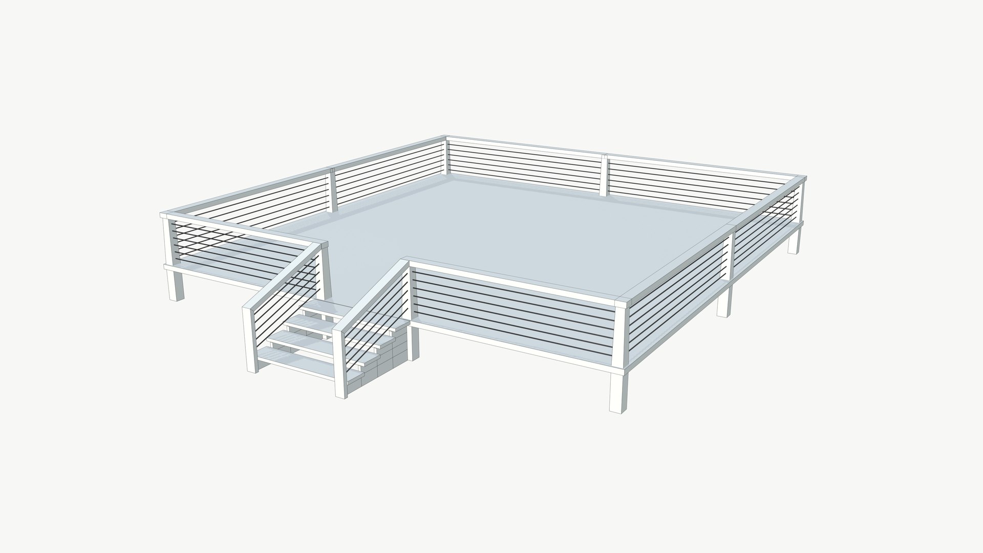 Platform Wooden 3D Model - TurboSquid 2116775