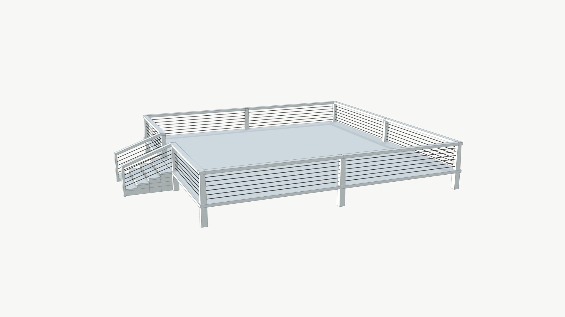 Platform Wooden 3D Model - TurboSquid 2116775