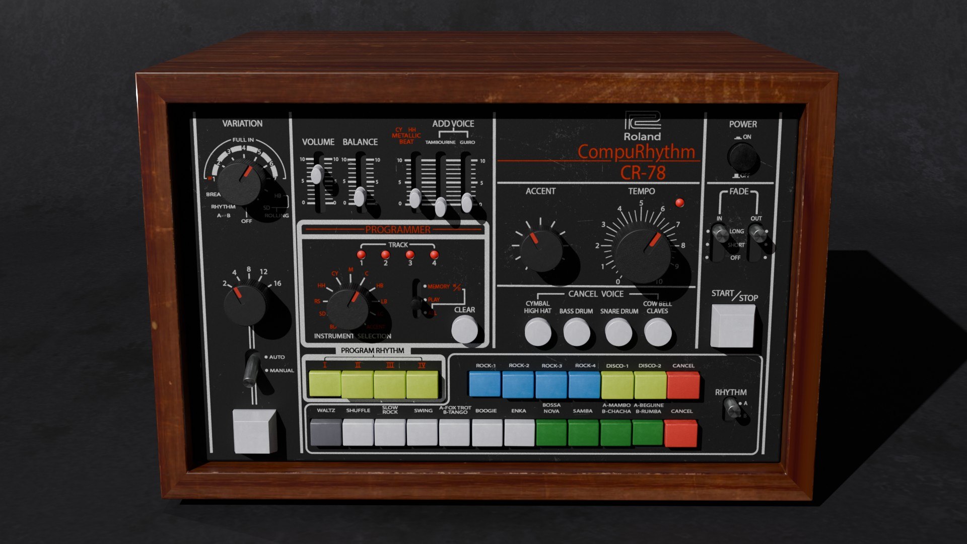 Roland CR-78 3D Model - TurboSquid 2396526