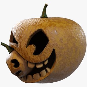 Double Halloween Pumpkin 3D model