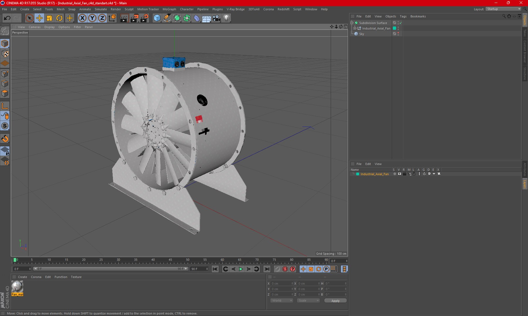 Industrial Axial Fan 3D Model - TurboSquid 2188776