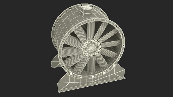 modelo 3d Ventilador axial industrial - TurboSquid 2188776