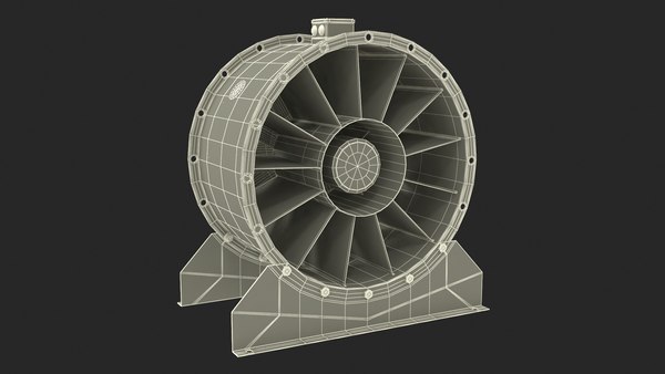 modelo 3d Ventilador axial industrial - TurboSquid 2188776